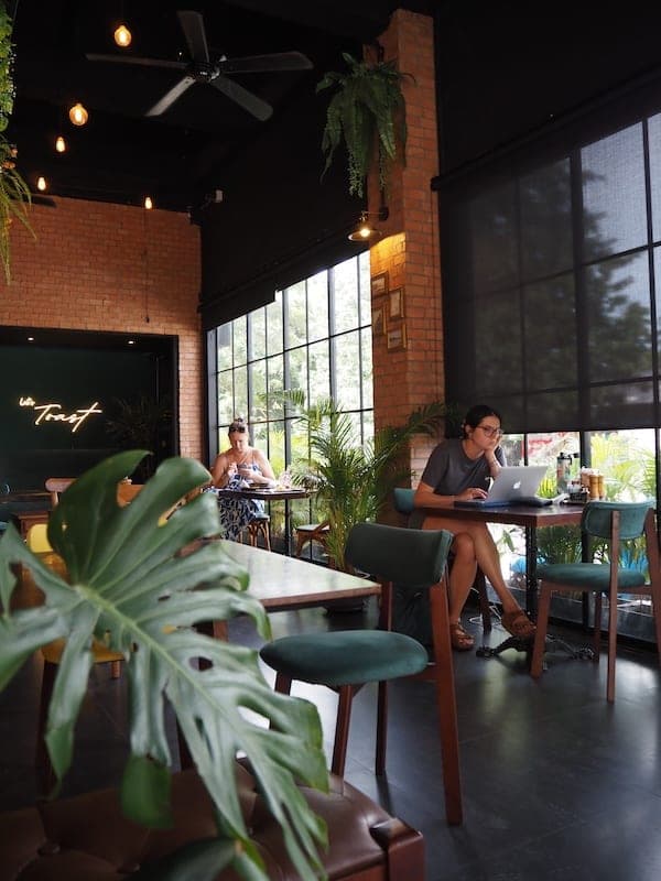 Inside Toast Cafe & Bar Lamai
