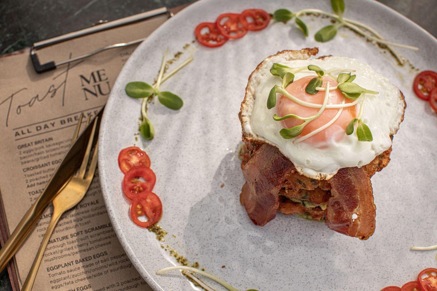 Corn Fritter Stack