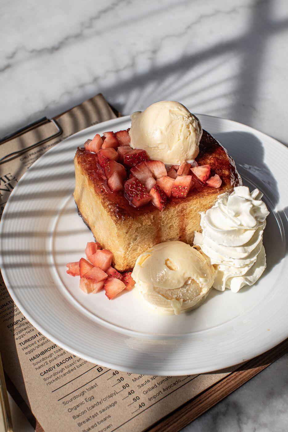 Strawberry Honey Toast