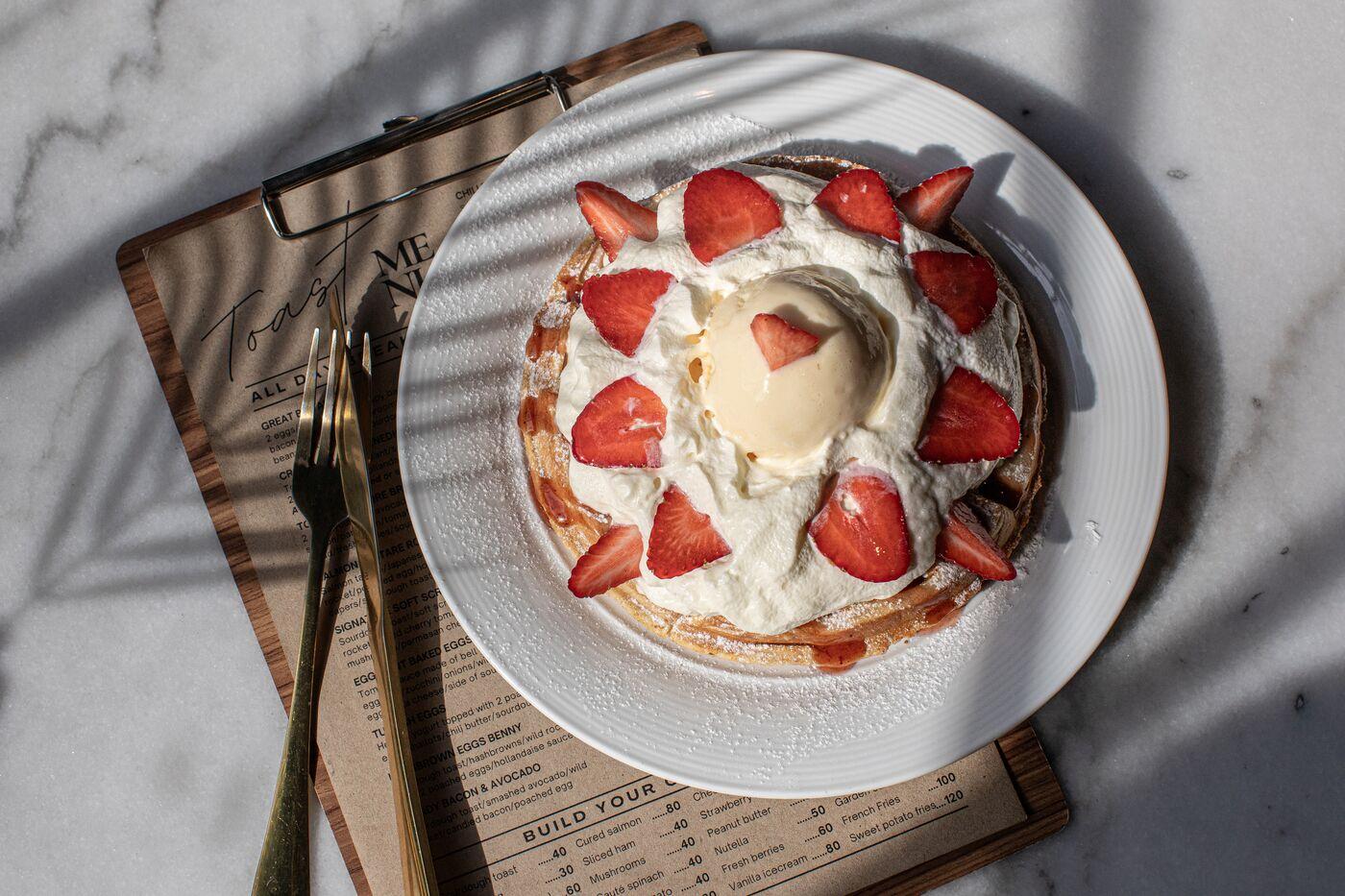 Strawberry Vanilla Waffle