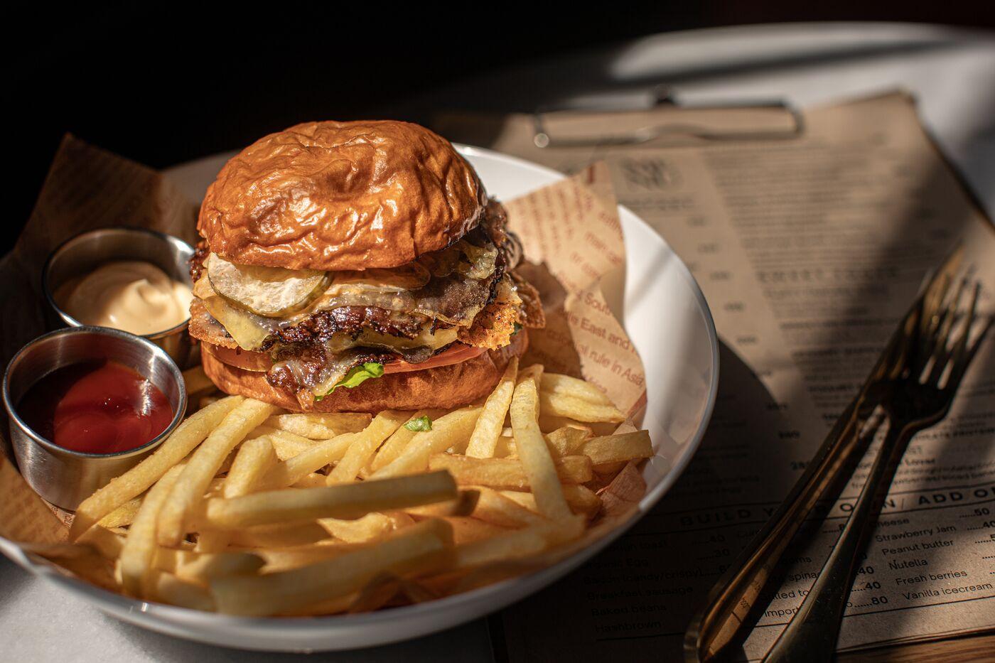 Triple Beef Smashed Burger
